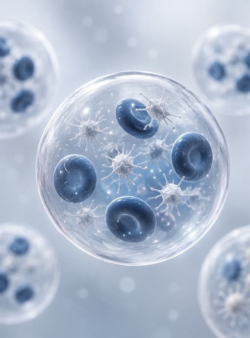 Illustration of platelet-rich plasma cells