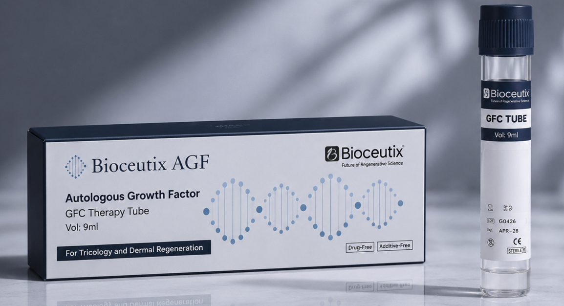 Bioceutix GFC Derma packaging and tube